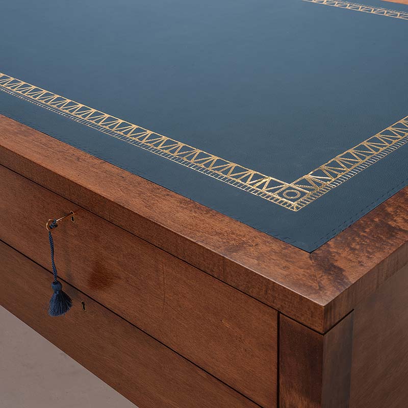 Maple Partners Desk Leather