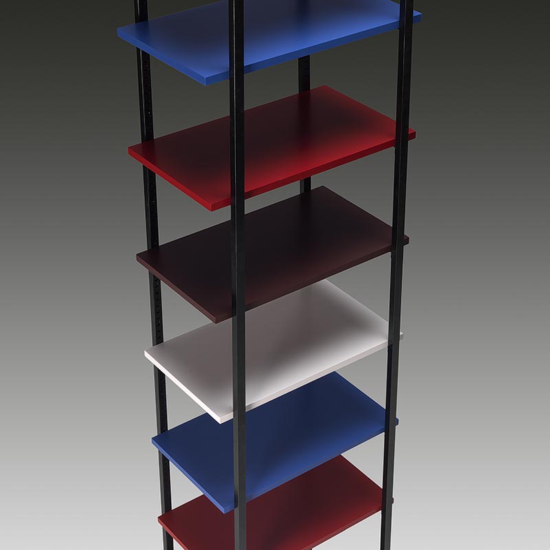 Minimalist Tiered Book Shelf Detail 1