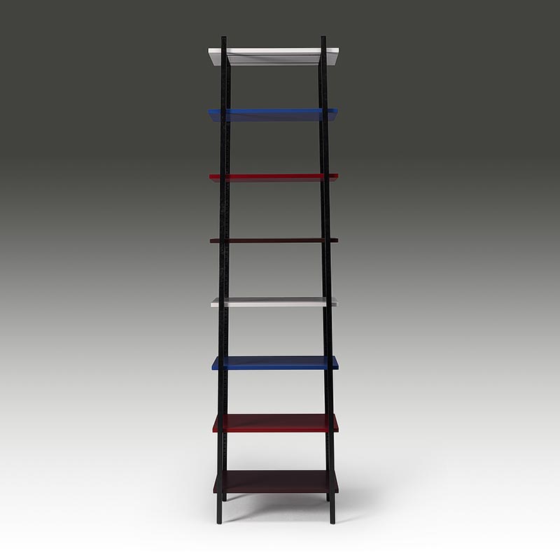 Minimalist Tiered Book Shelf Straight